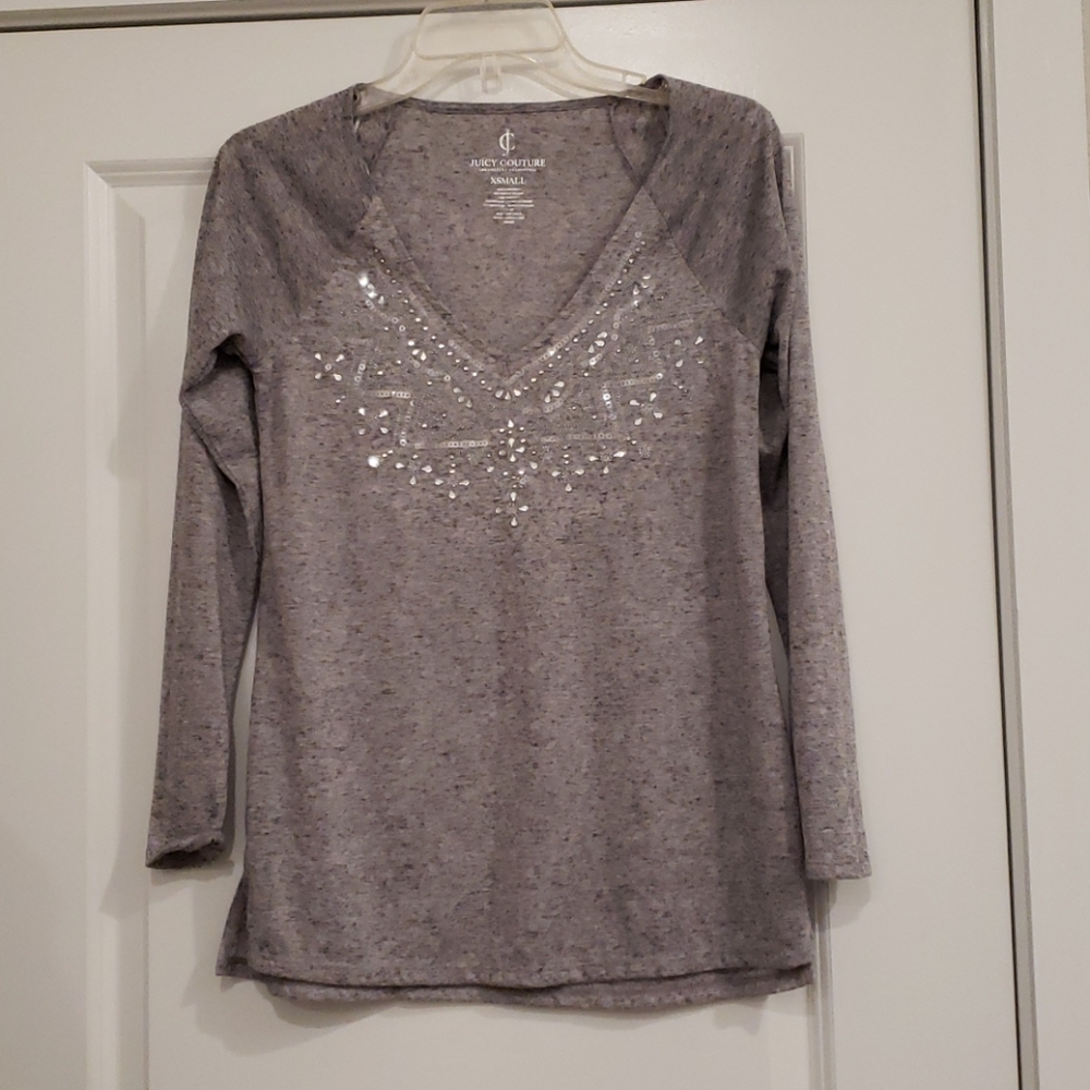 Juicy couture bead / sequin shirt XSmall